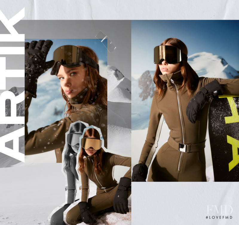 Gertruda Zilyte featured in  the Hawkers advertisement for Winter 2021