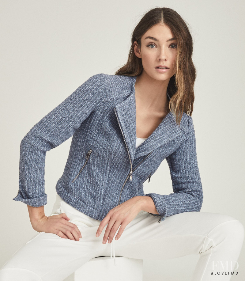 Lorena Rae featured in  the Reiss catalogue for Spring/Summer 2021