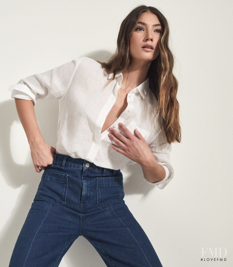 Lorena Rae featured in  the Reiss catalogue for Spring/Summer 2021