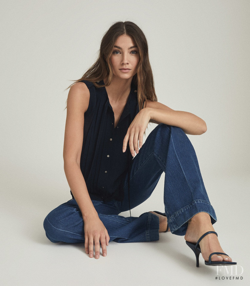 Lorena Rae featured in  the Reiss catalogue for Spring/Summer 2021