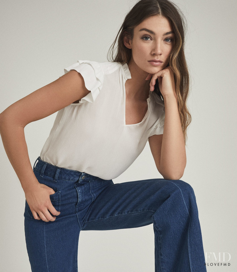 Lorena Rae featured in  the Reiss catalogue for Spring/Summer 2021