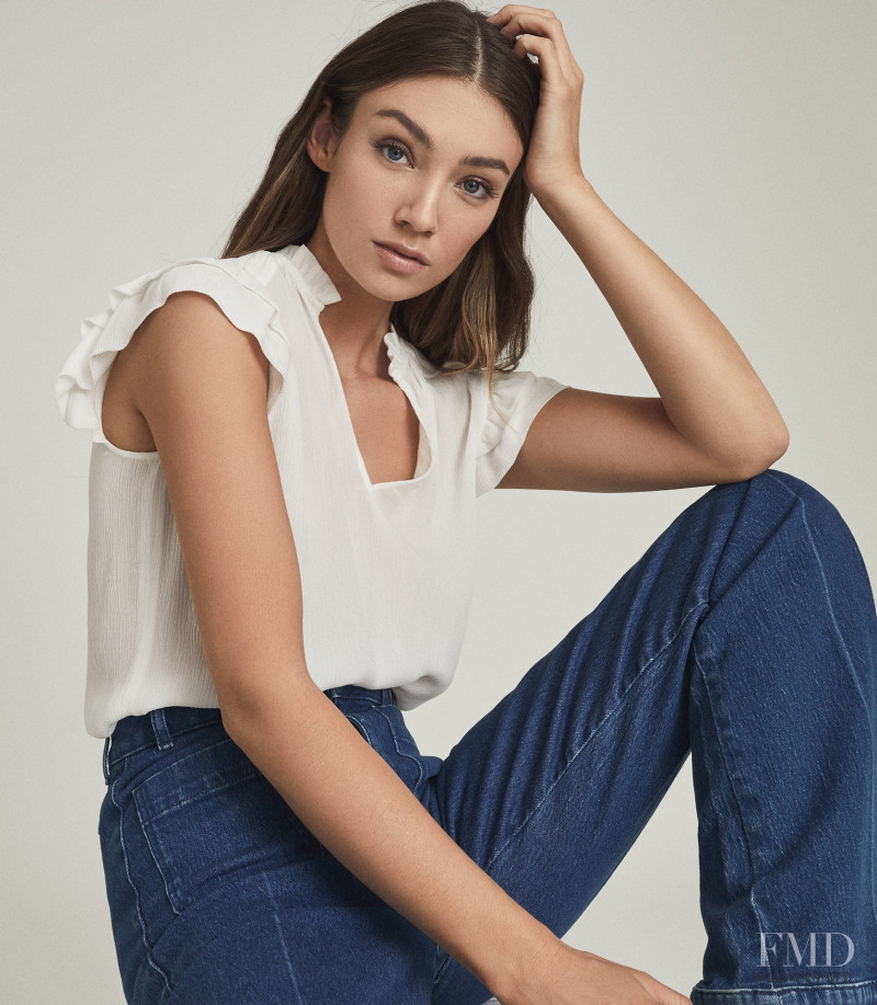 Lorena Rae featured in  the Reiss catalogue for Spring/Summer 2021