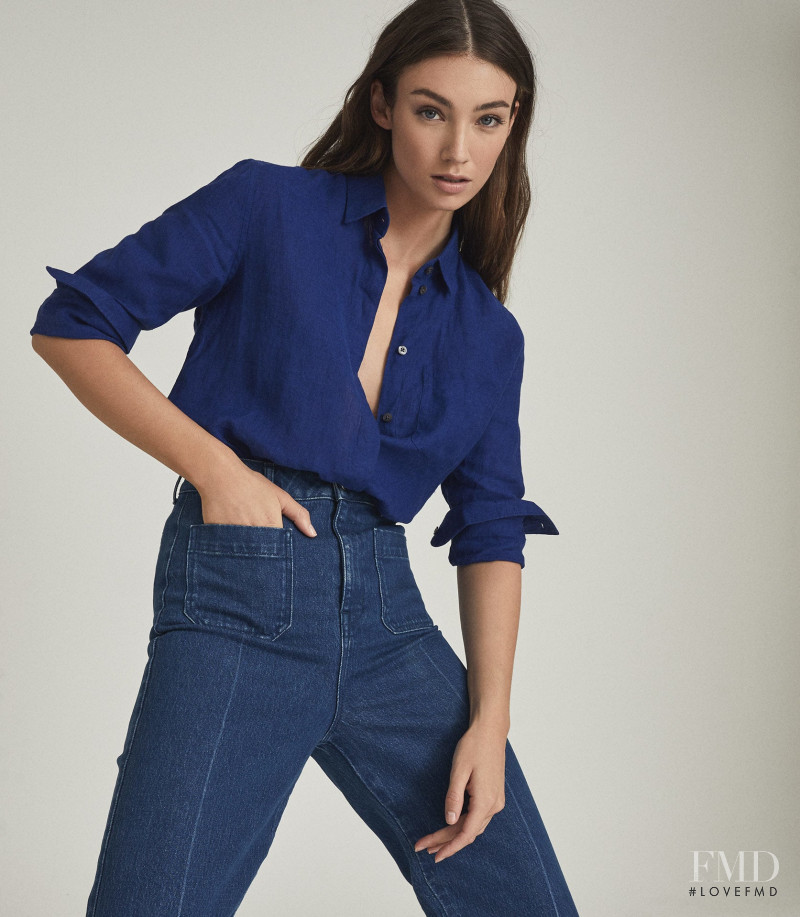 Lorena Rae featured in  the Reiss catalogue for Spring/Summer 2021