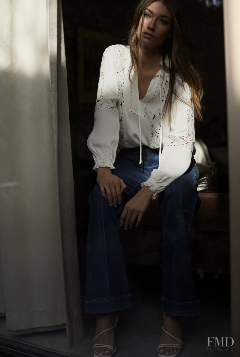 Lorena Rae featured in  the Reiss lookbook for Spring 2021