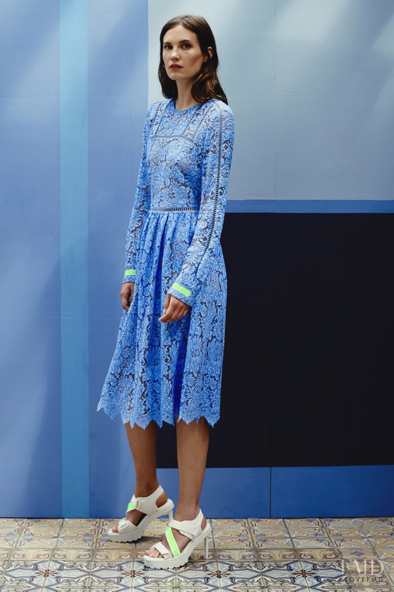 Drake Burnette featured in  the Preen by Thornton Bregazzi fashion show for Resort 2015