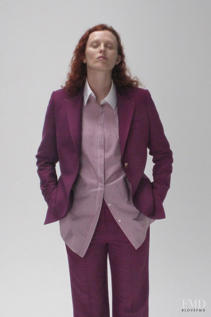 Karen Elson featured in  the Nellie Partow lookbook for Spring/Summer 2020