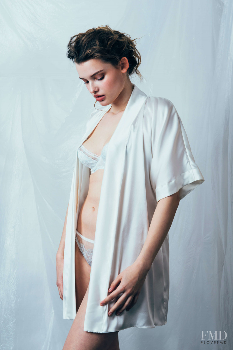 Anastasia Sopova featured in  the Sofia Luzon Ostara Collection catalogue for Winter 2018