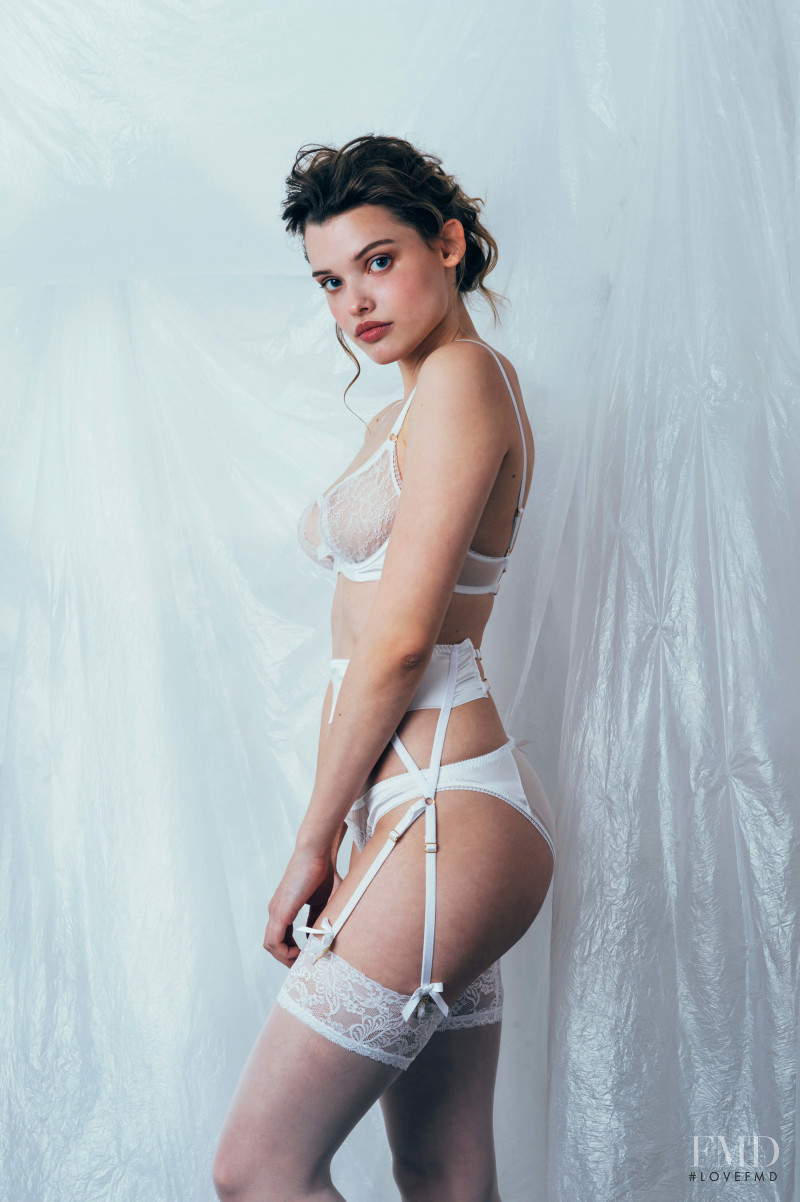 Anastasia Sopova featured in  the Sofia Luzon Ostara Collection catalogue for Winter 2018