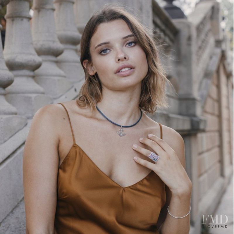 Anastasia Sopova featured in  the Paneah Jewelry advertisement for Autumn/Winter 2018