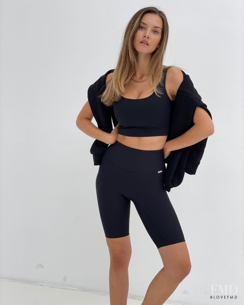 Nicola Cavanis featured in  the AMADA Yoga Wear catalogue for Autumn/Winter 2021