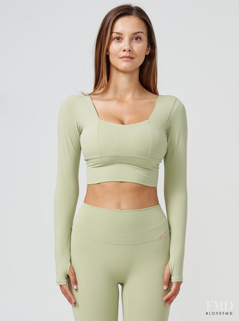 Nicola Cavanis featured in  the AMADA Yoga Wear catalogue for Autumn/Winter 2021