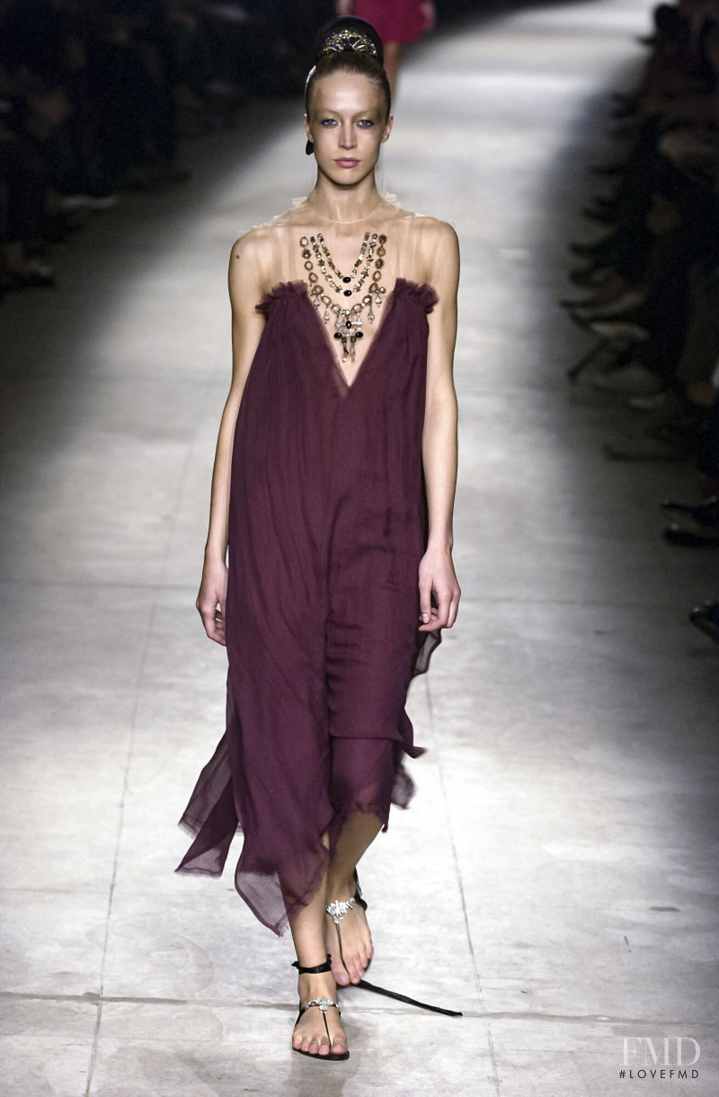 Raquel Zimmermann featured in  the Lanvin fashion show for Spring/Summer 2003