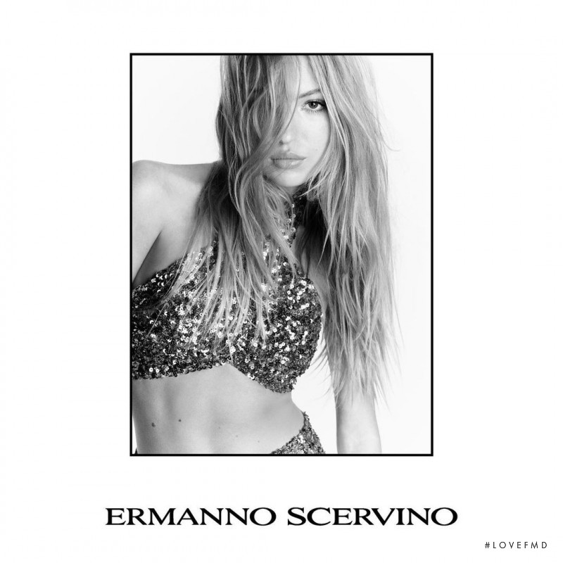 Lila Grace Moss featured in  the Ermanno Scervino advertisement for Spring/Summer 2022
