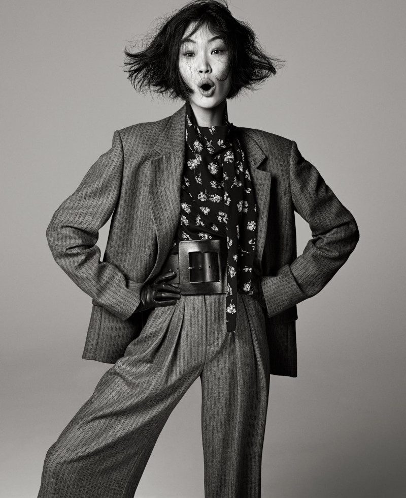 Chiharu Okunugi featured in  the Zara Studio advertisement for Autumn/Winter 2021