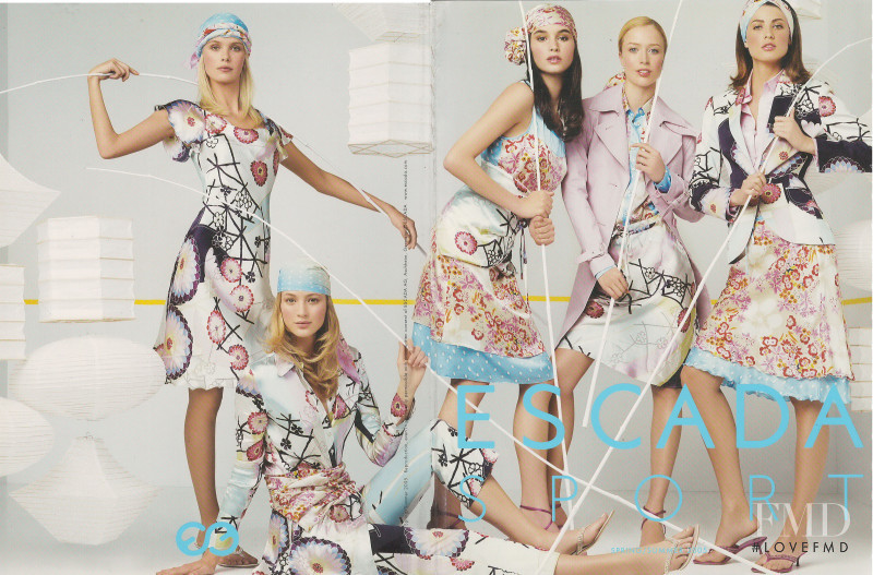 Raquel Zimmermann featured in  the Escada Sport advertisement for Spring/Summer 2005