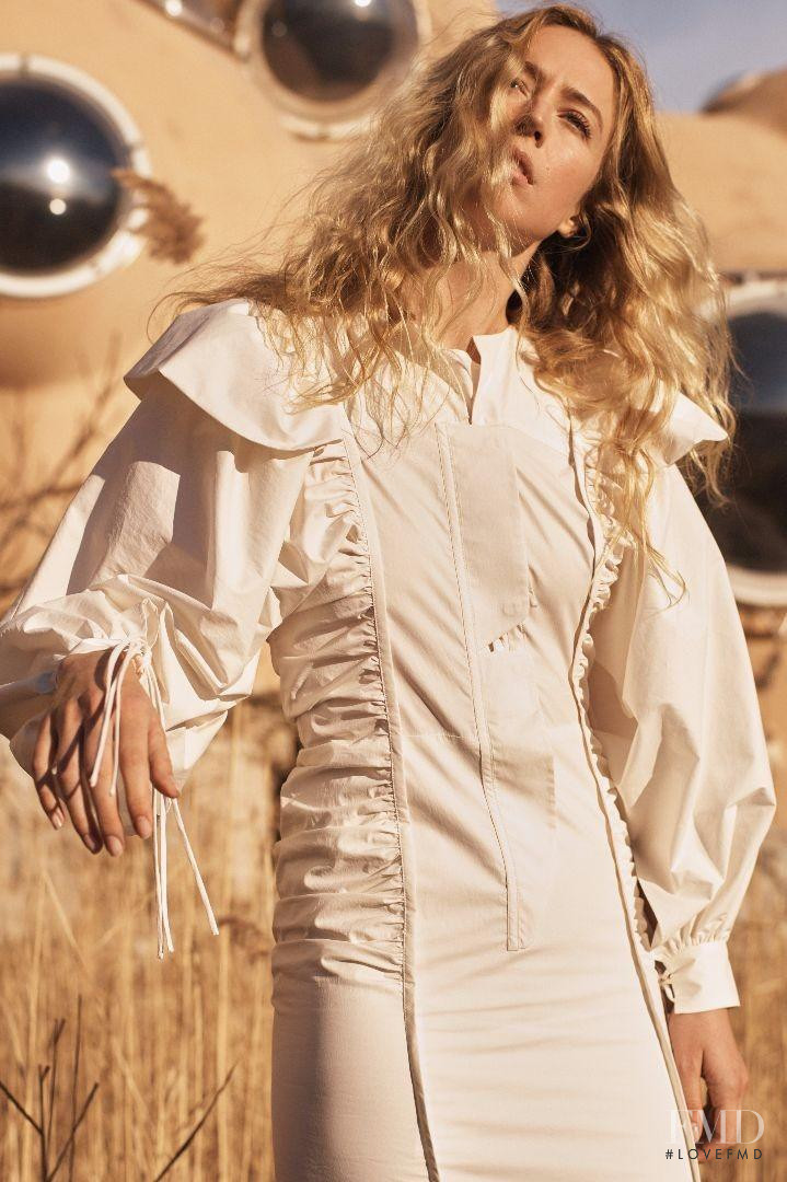 Raquel Zimmermann featured in  the Zara Committed Collection lookbook for Spring 2017