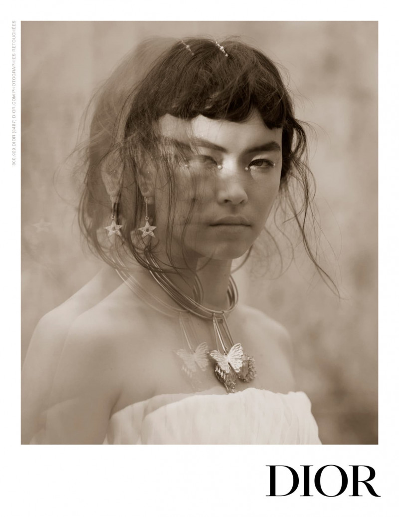 Maryel Uchida featured in  the Christian Dior advertisement for Resort 2022