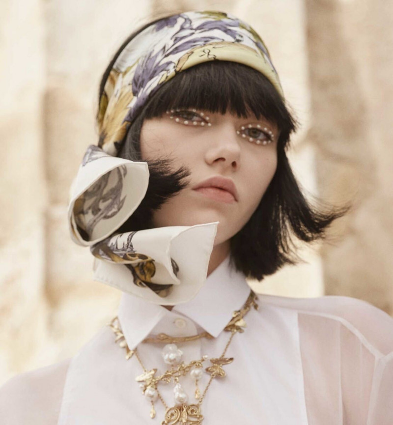 Alisha Nesvat featured in  the Christian Dior advertisement for Resort 2022