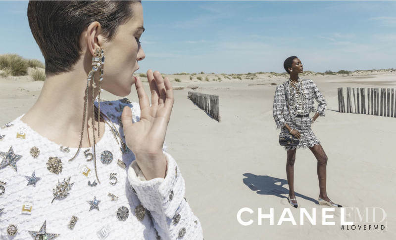 Lola Nicon featured in  the Chanel advertisement for Resort 2022