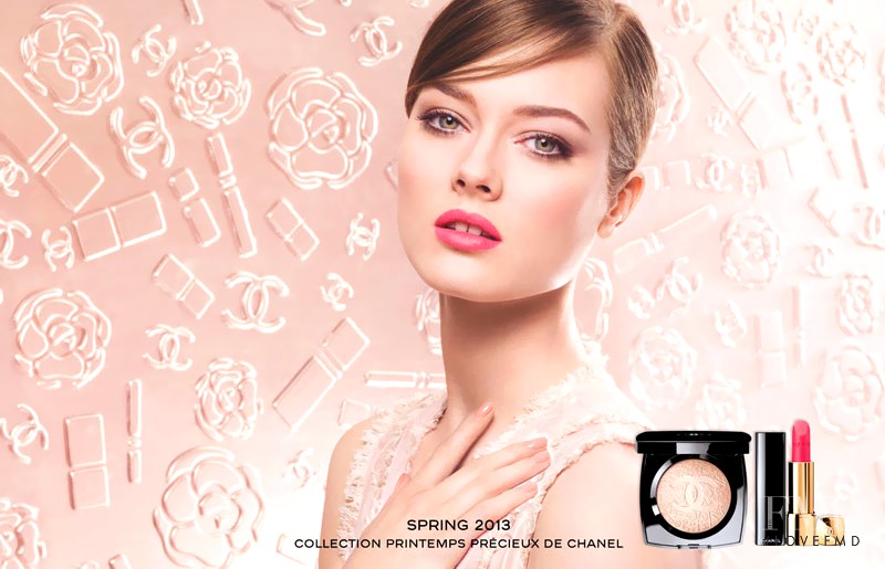 Monika Jagaciak featured in  the Chanel Beauty advertisement for Spring 2013