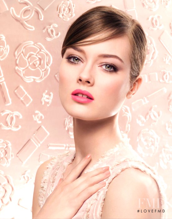 Monica Jablonczky featured in  the Chanel Beauty advertisement for Spring 2013