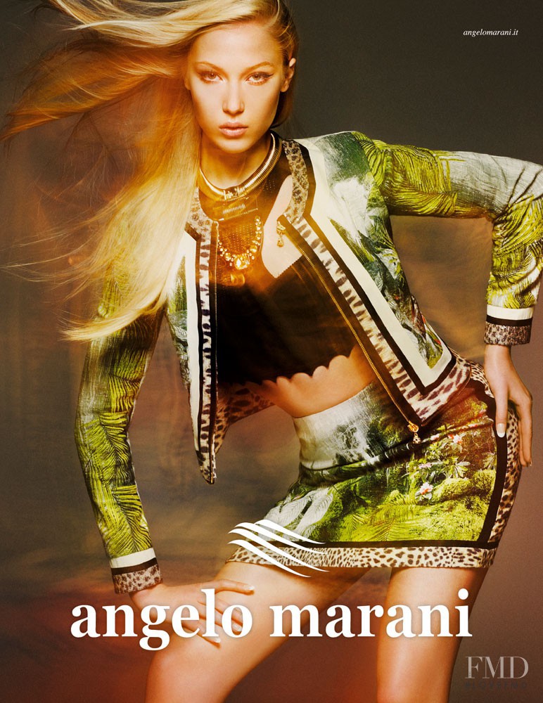 Alexandrina Turcan featured in  the Angelo Marani advertisement for Spring/Summer 2013