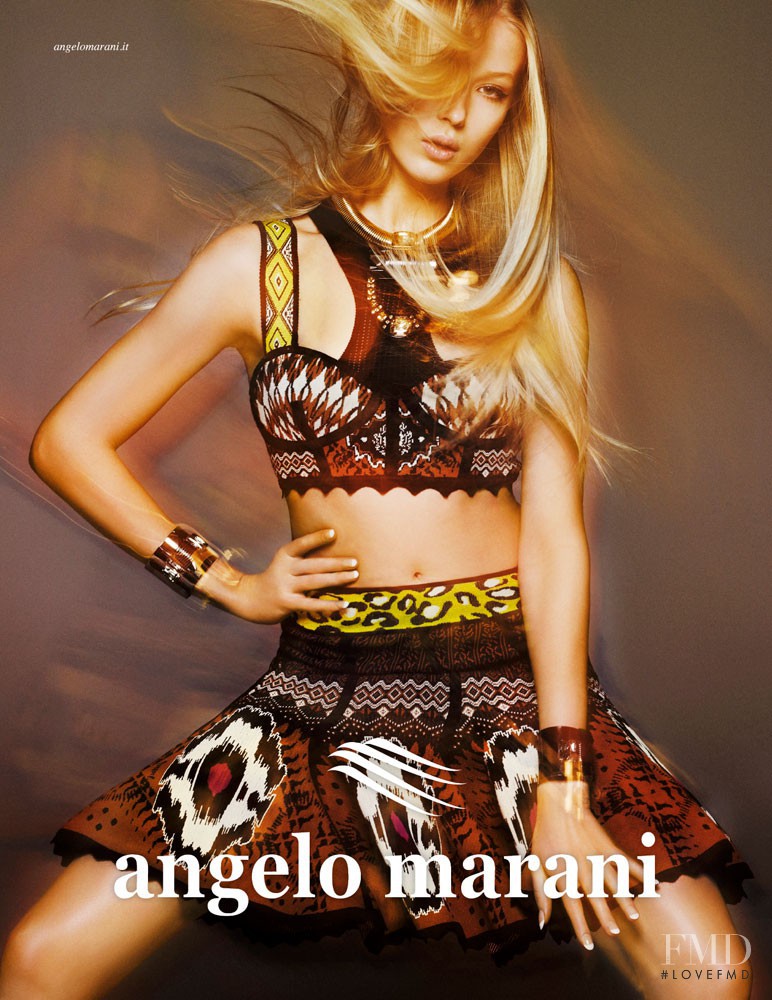 Alexandrina Turcan featured in  the Angelo Marani advertisement for Spring/Summer 2013