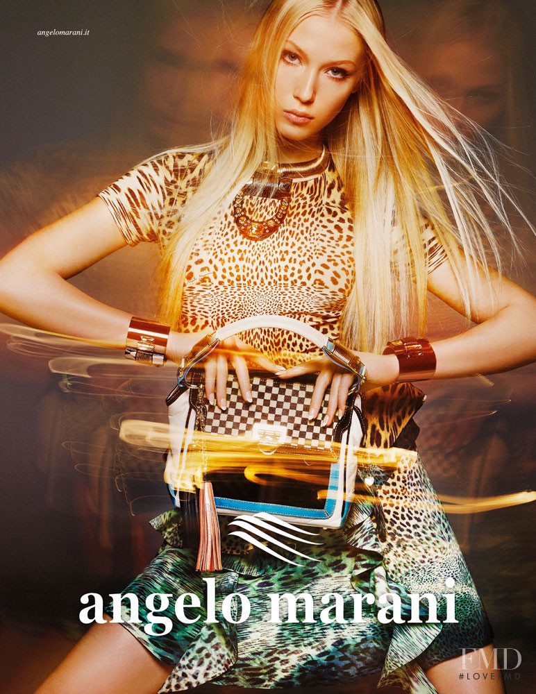 Alexandrina Turcan featured in  the Angelo Marani advertisement for Spring/Summer 2013