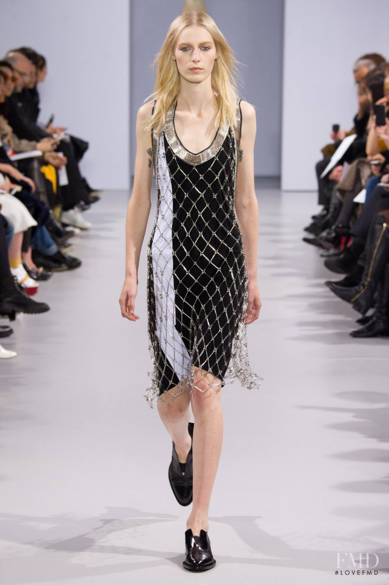 Julia Nobis featured in  the Paco Rabanne fashion show for Autumn/Winter 2014