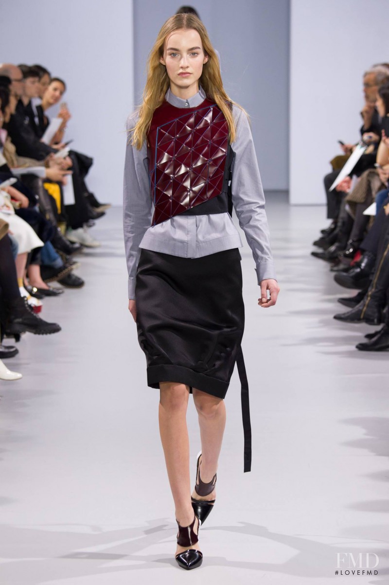 Maartje Verhoef featured in  the Paco Rabanne fashion show for Autumn/Winter 2014