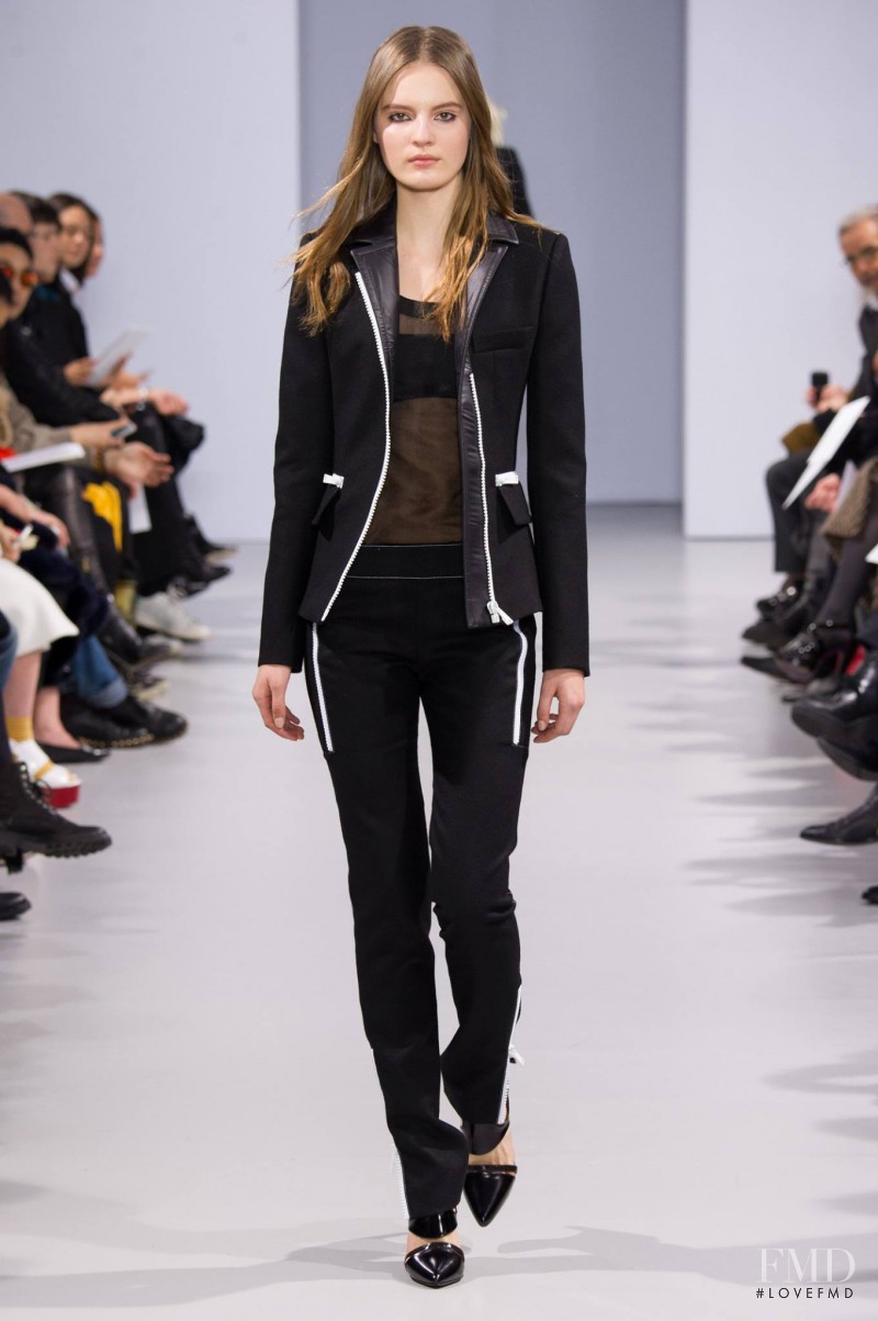 Tilda Lindstam featured in  the Paco Rabanne fashion show for Autumn/Winter 2014