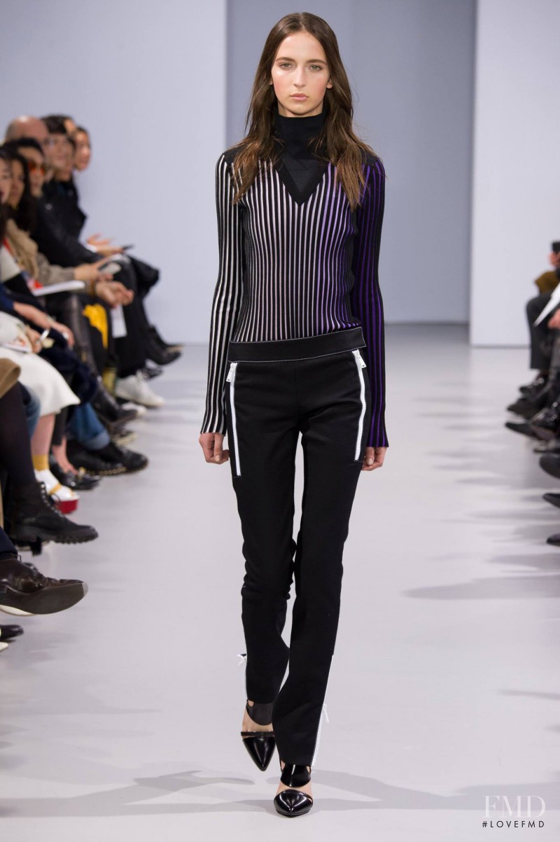 Waleska Gorczevski featured in  the Paco Rabanne fashion show for Autumn/Winter 2014