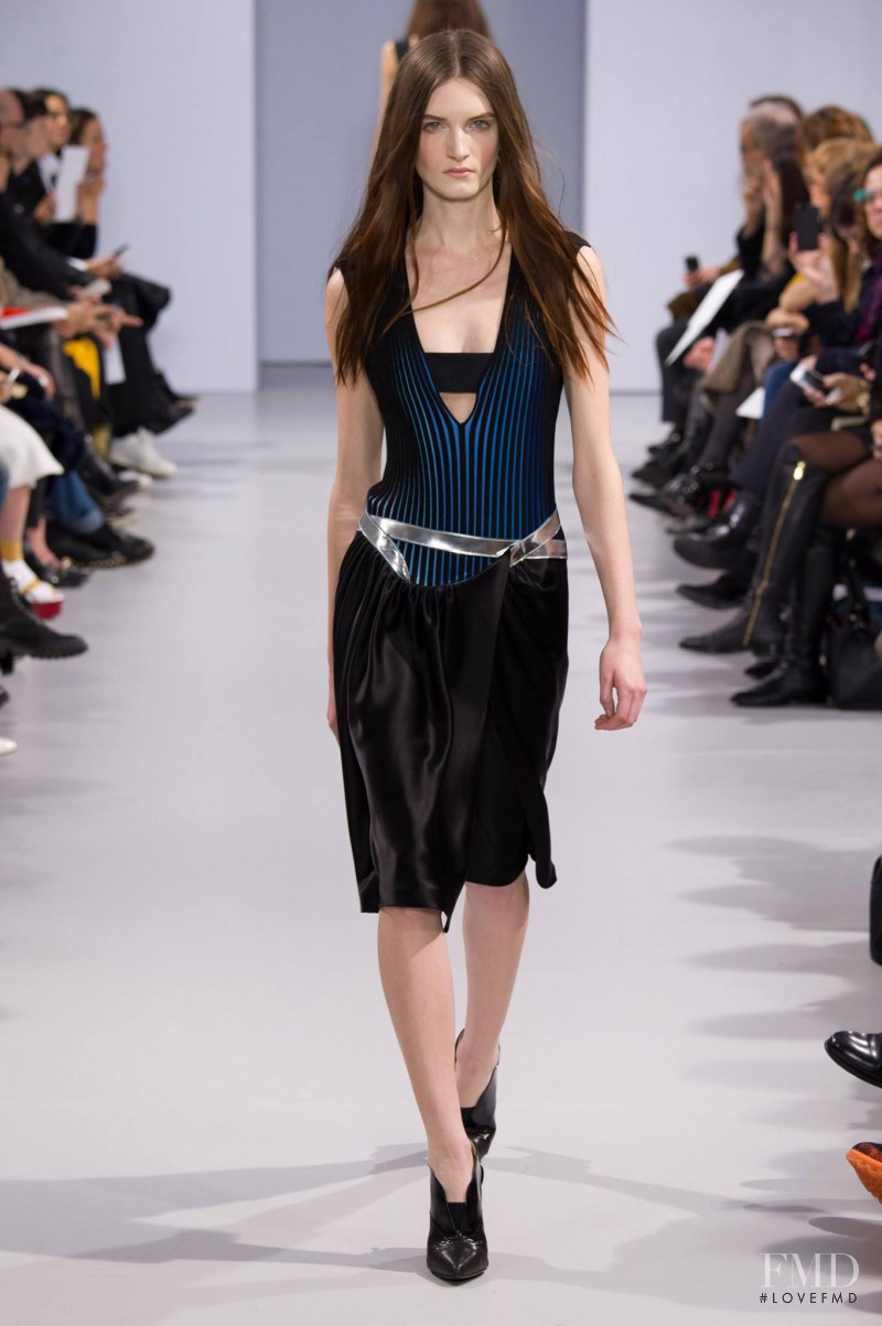 Carly Moore featured in  the Paco Rabanne fashion show for Autumn/Winter 2014
