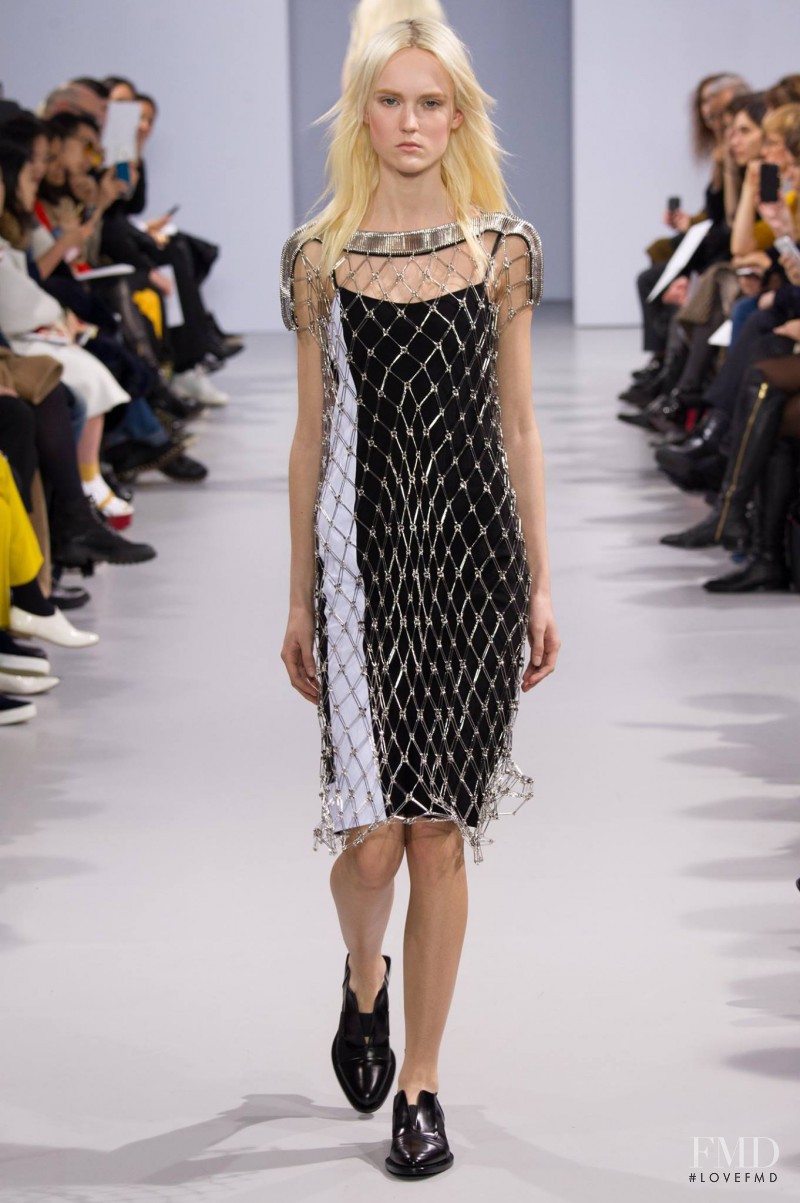 Harleth Kuusik featured in  the Paco Rabanne fashion show for Autumn/Winter 2014