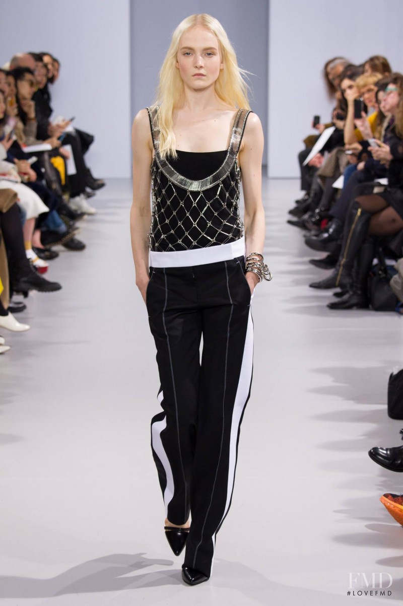 Maja Salamon featured in  the Paco Rabanne fashion show for Autumn/Winter 2014