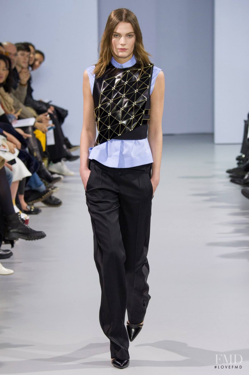 Lena Hardt featured in  the Paco Rabanne fashion show for Autumn/Winter 2014