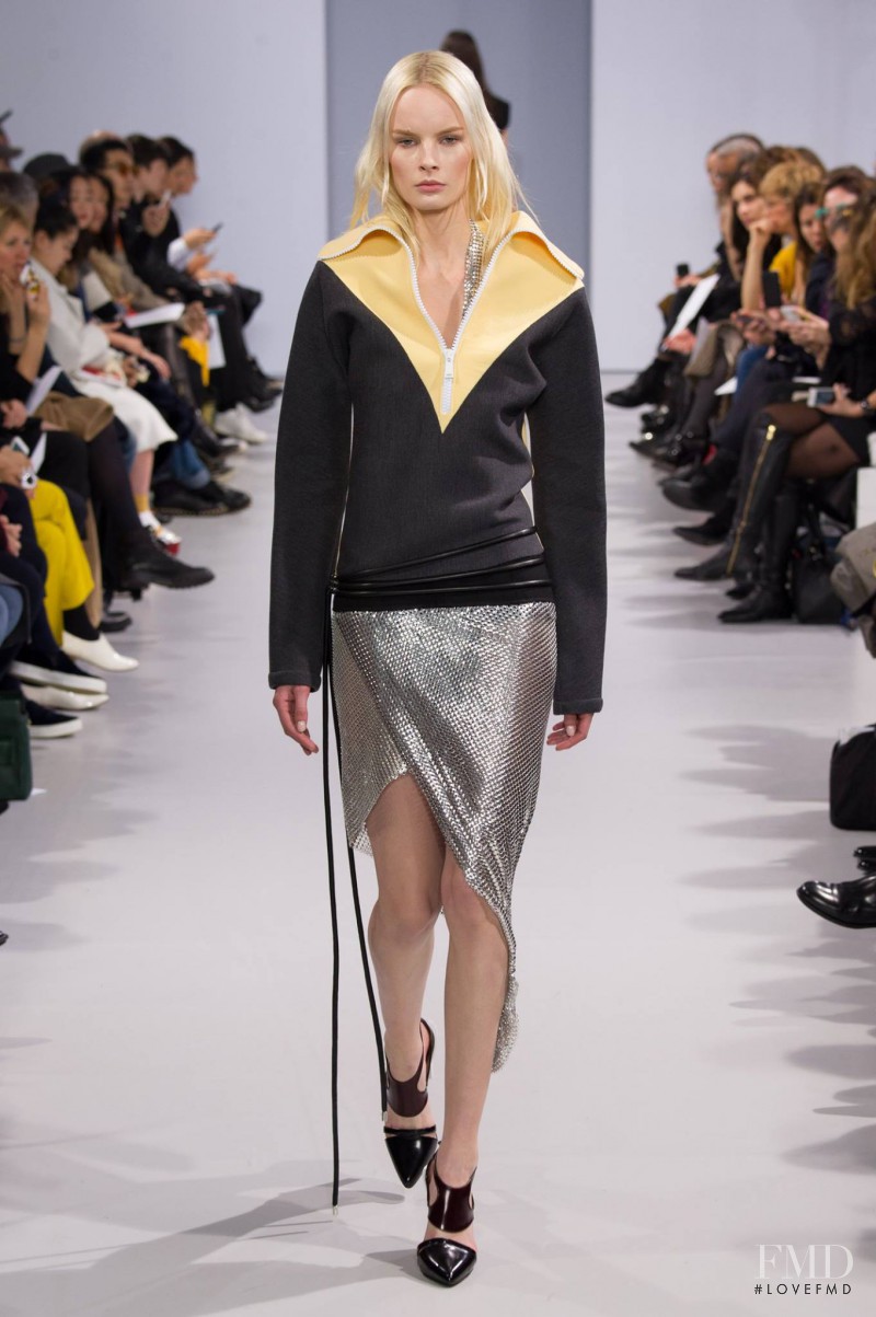 Irene Hiemstra featured in  the Paco Rabanne fashion show for Autumn/Winter 2014