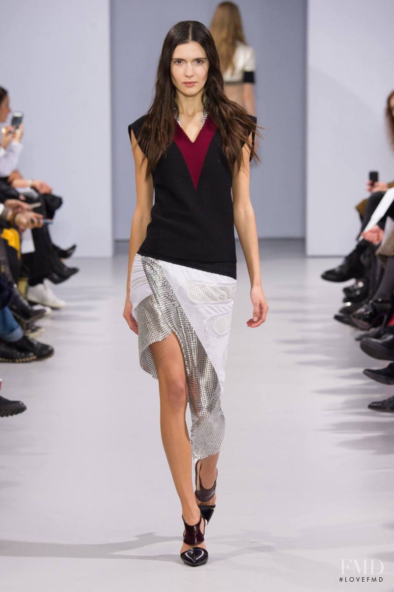 Iana Godnia featured in  the Paco Rabanne fashion show for Autumn/Winter 2014