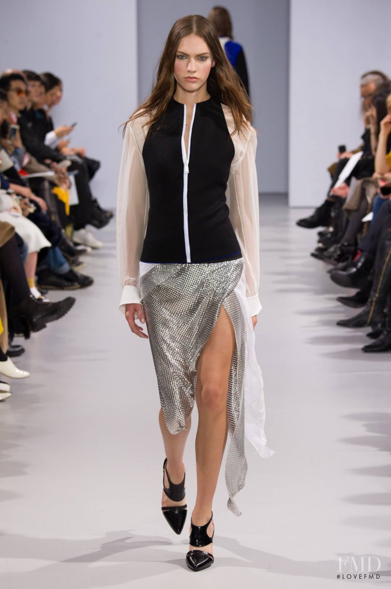 Maggie Jablonski featured in  the Paco Rabanne fashion show for Autumn/Winter 2014