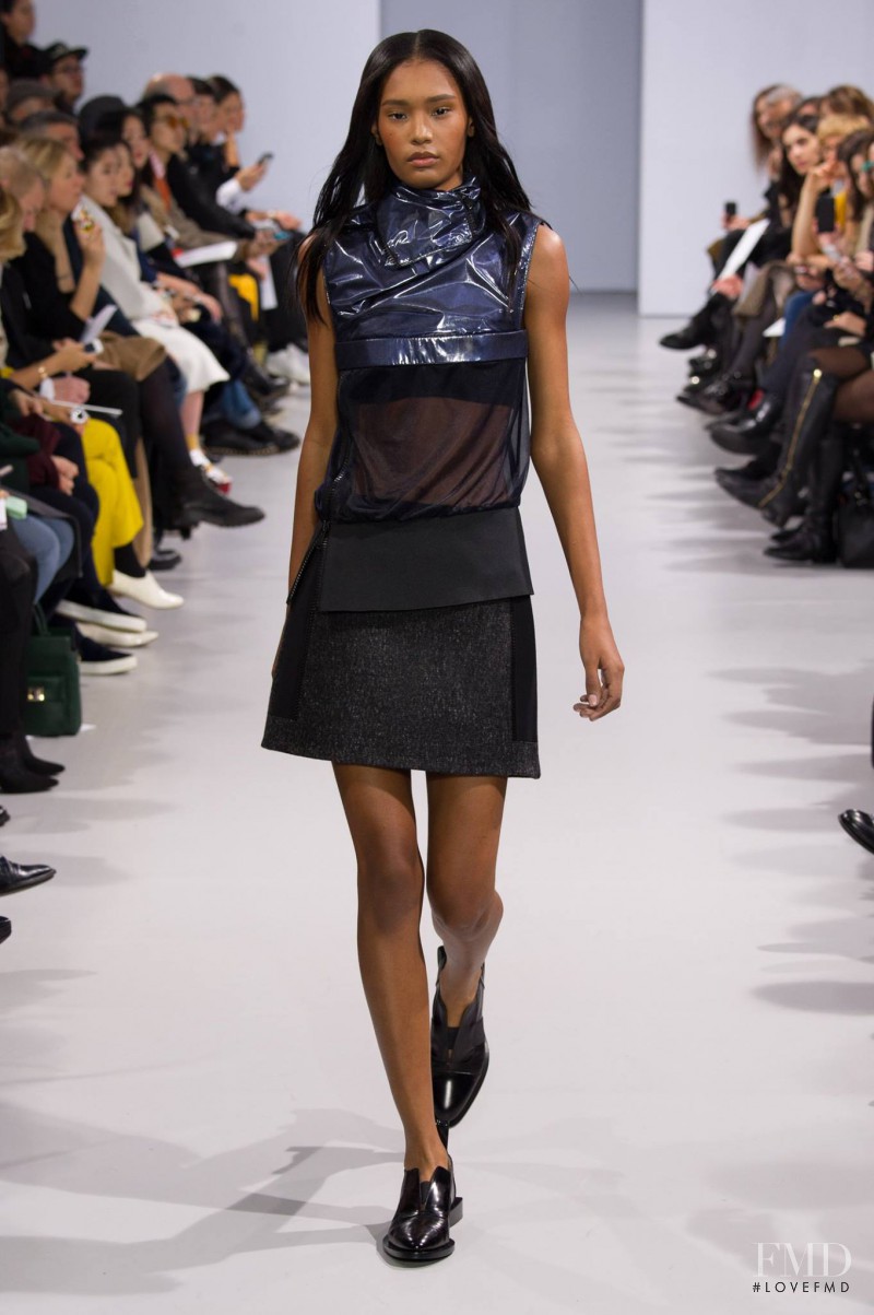 Ysaunny Brito featured in  the Paco Rabanne fashion show for Autumn/Winter 2014