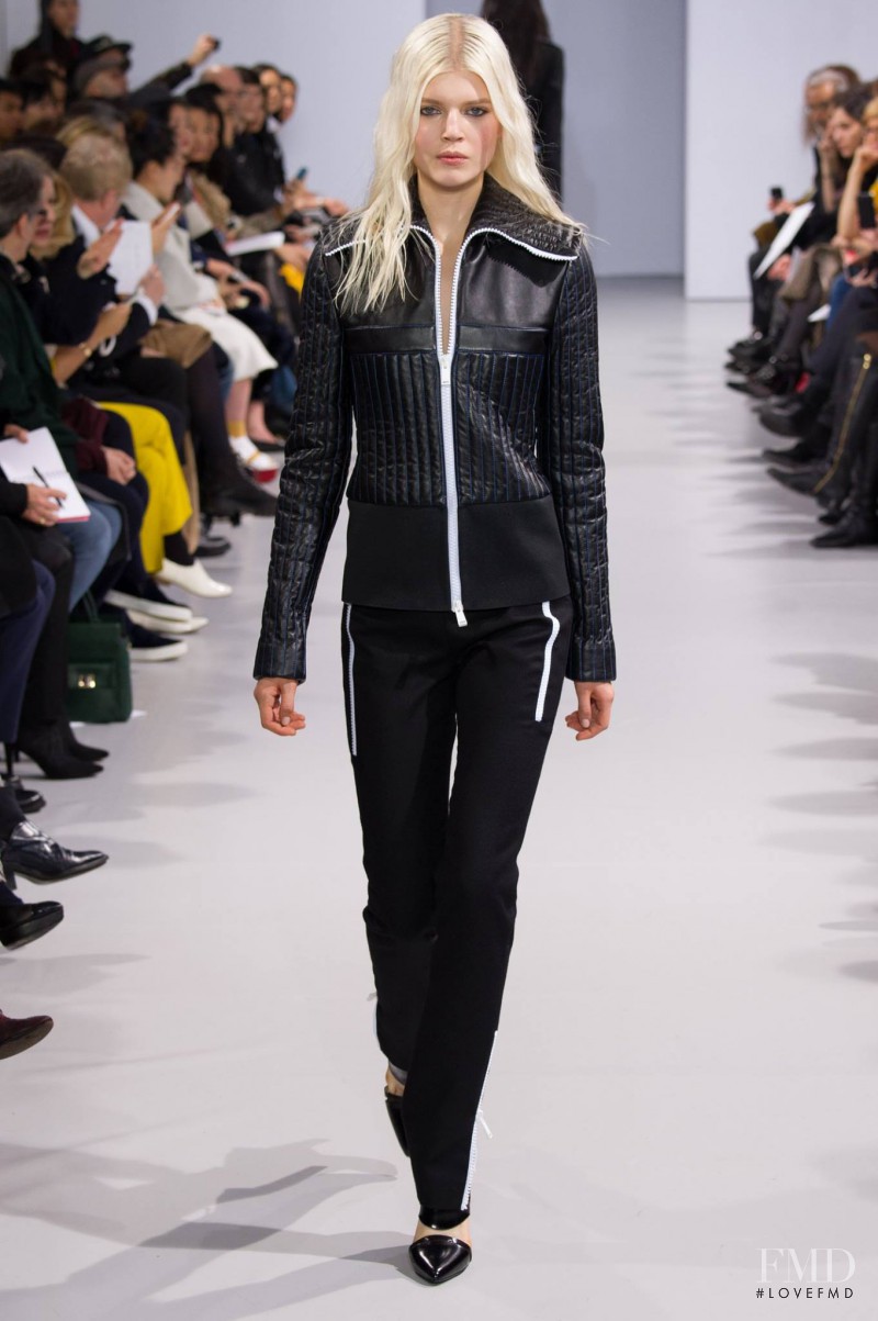 Ola Rudnicka featured in  the Paco Rabanne fashion show for Autumn/Winter 2014