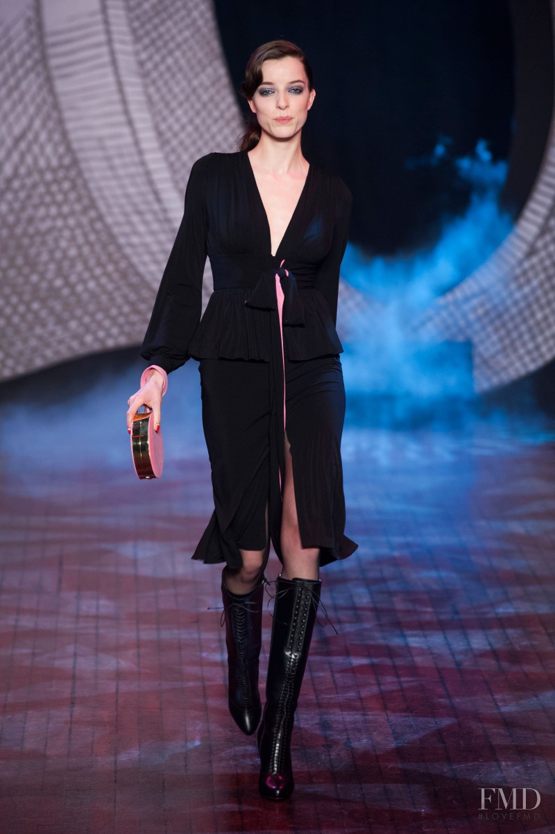Anna-Maria Nemetz featured in  the Olympia Le-Tan fashion show for Autumn/Winter 2014