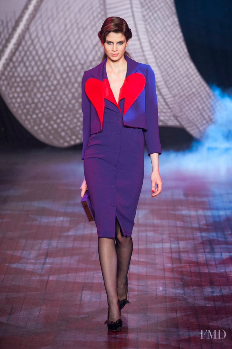 Livia Pillmann featured in  the Olympia Le-Tan fashion show for Autumn/Winter 2014