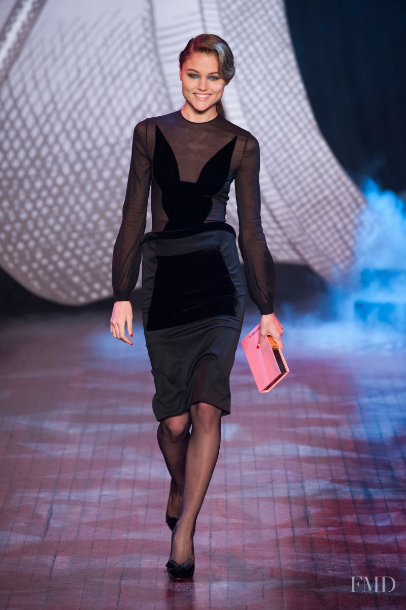 Jordan van der Vyver featured in  the Olympia Le-Tan fashion show for Autumn/Winter 2014