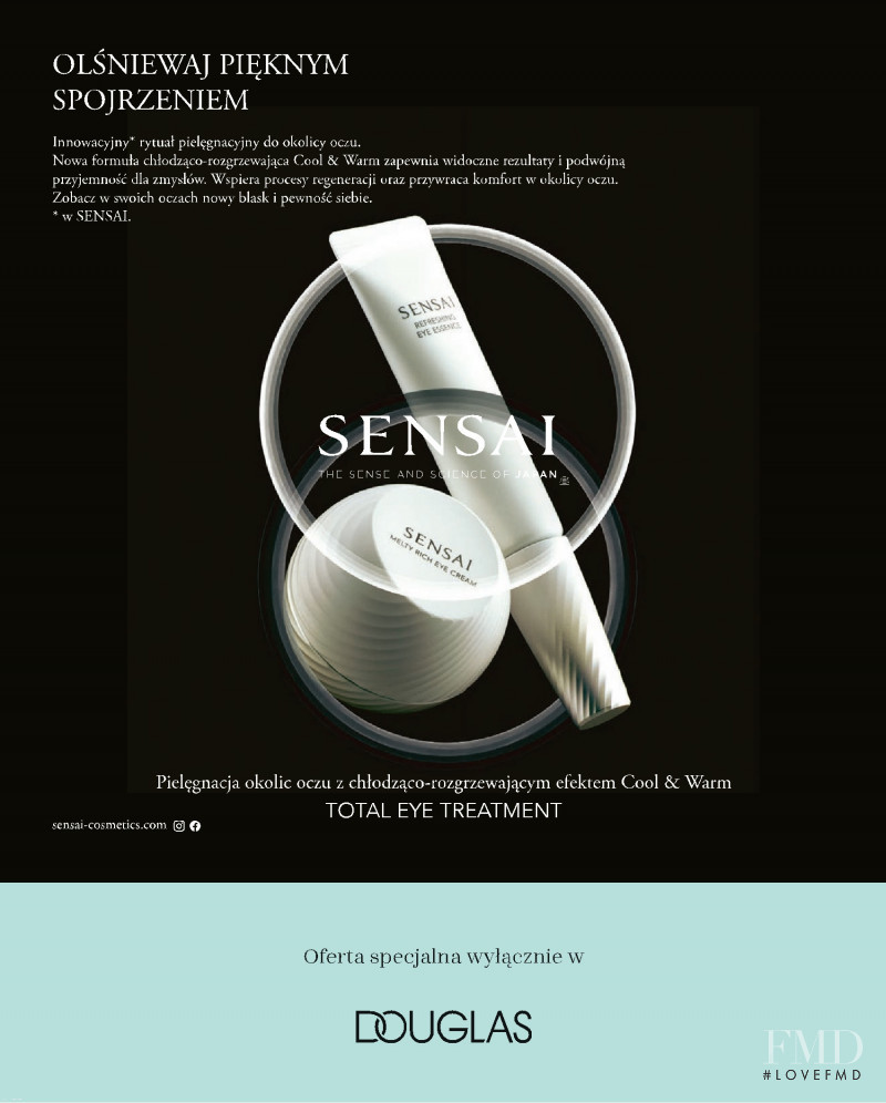 Sensai advertisement for Autumn/Winter 2021