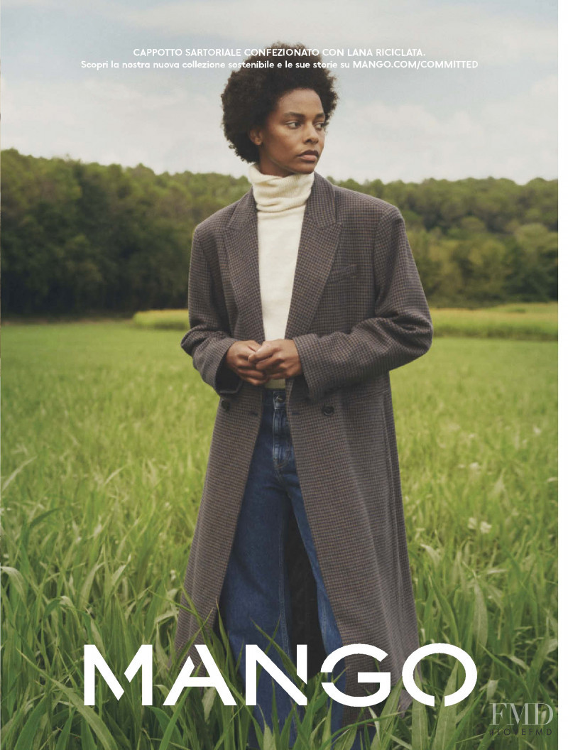 Karly Loyce featured in  the Mango advertisement for Winter 2021