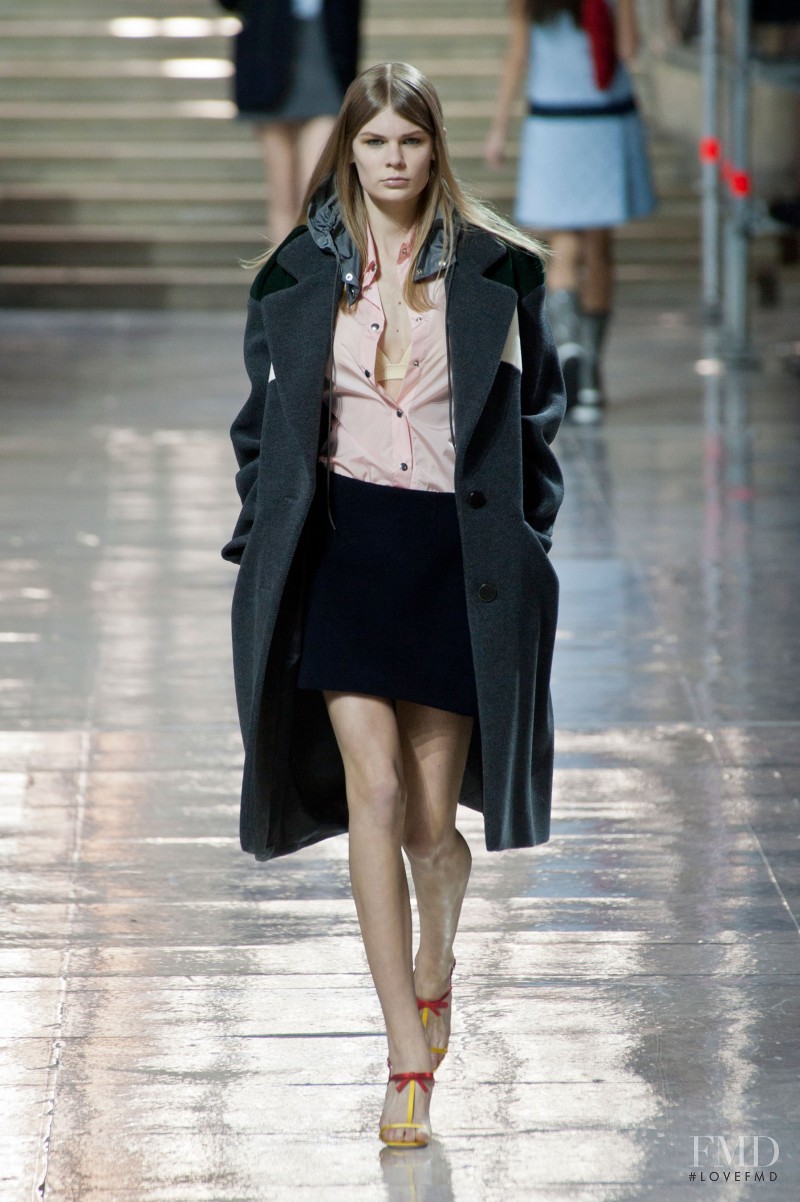 Alexandra Elizabeth Ljadov featured in  the Miu Miu fashion show for Autumn/Winter 2014