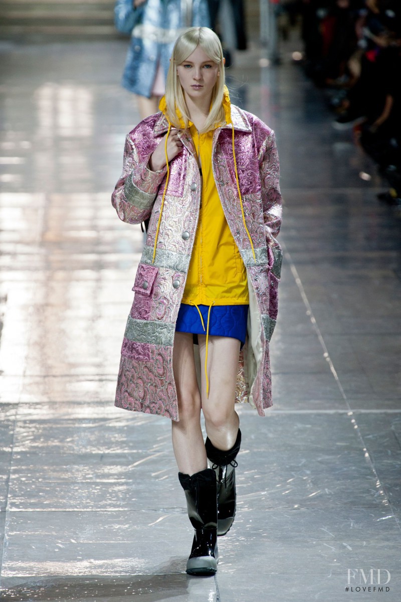 Nastya Sten featured in  the Miu Miu fashion show for Autumn/Winter 2014