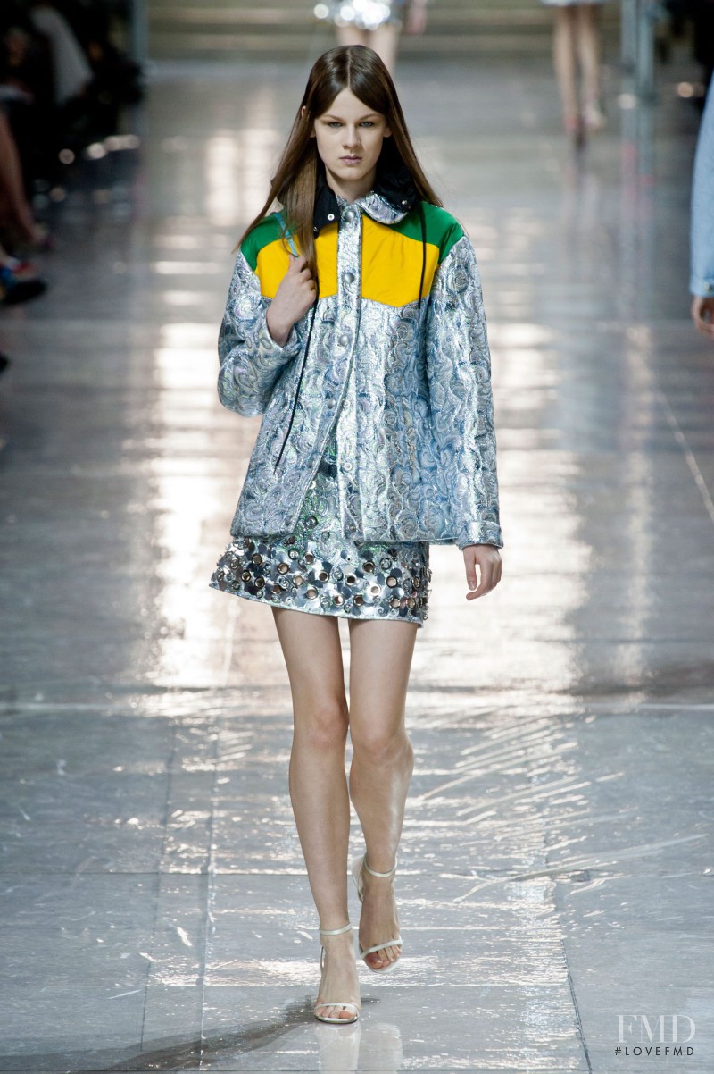 Joanna Tatarka featured in  the Miu Miu fashion show for Autumn/Winter 2014
