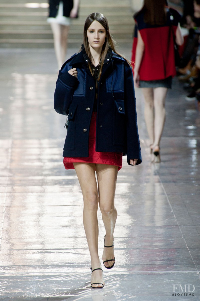 Yana Van Ginneken featured in  the Miu Miu fashion show for Autumn/Winter 2014